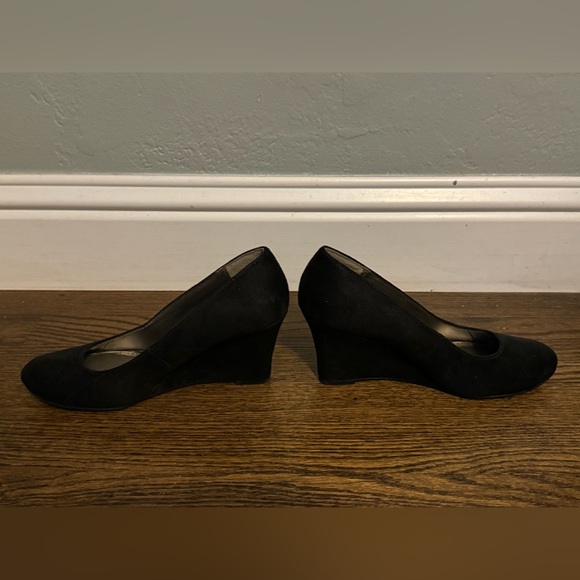 Dexter Black Wedges Size 7 - Picture 3 of 5